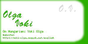 olga voki business card